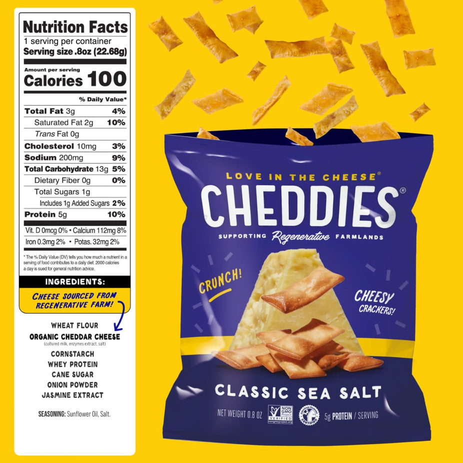 Variety Pack Classic Sea Salt, Double Cheddar, Spicy Cheddar Crackers (12 Snack Bags)