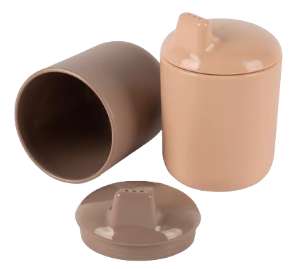 BIO Sugarcane Sippy Cup Set - Tan/Mocha