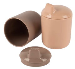 BIO Sugarcane Sippy Cup Set - Tan/Mocha