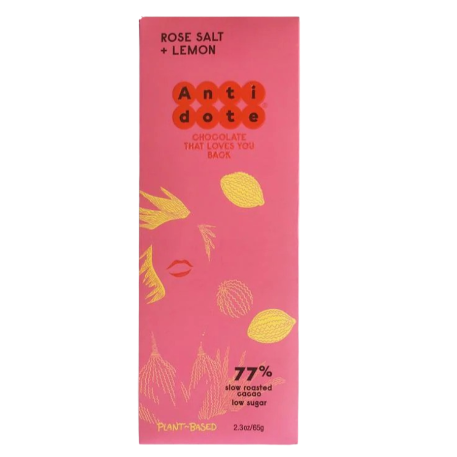 Rose Salt + Lemon Chocolate Bar