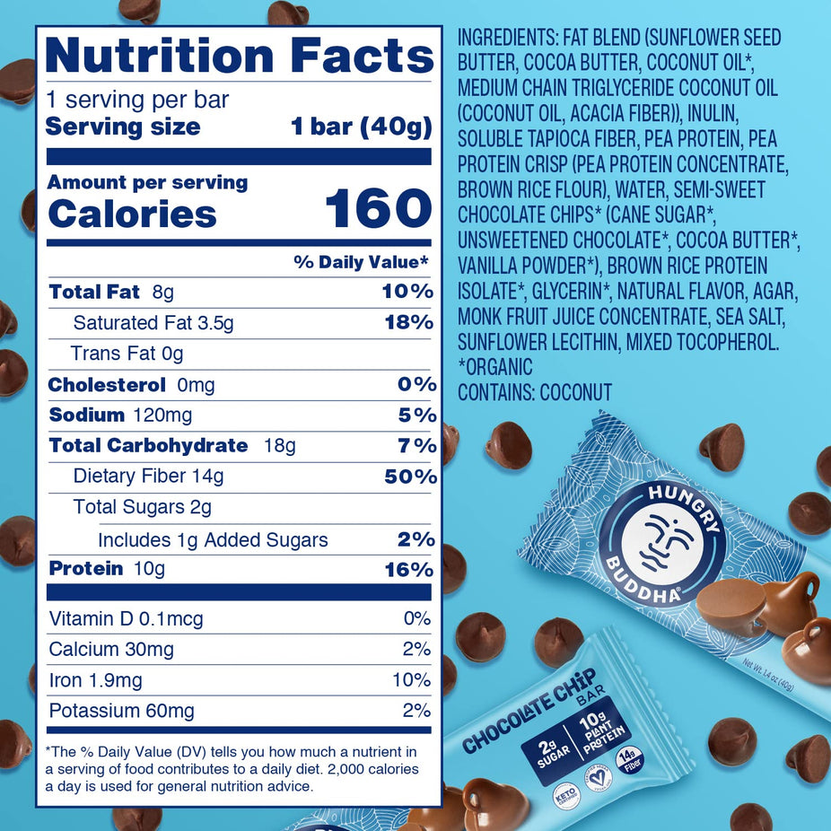 Chocolate Chip Keto Bar (12 Pack)
