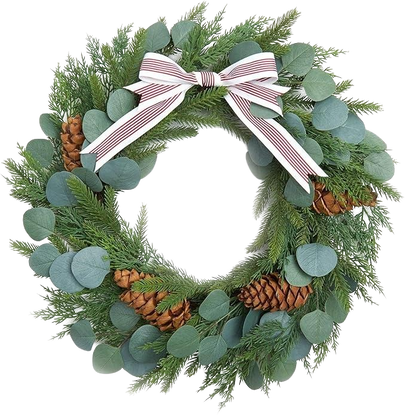 Holiday Wreath - Greenery and Pine