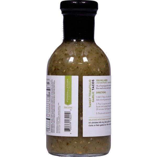 Tangy Tomatillo Garlic Taco Sauce