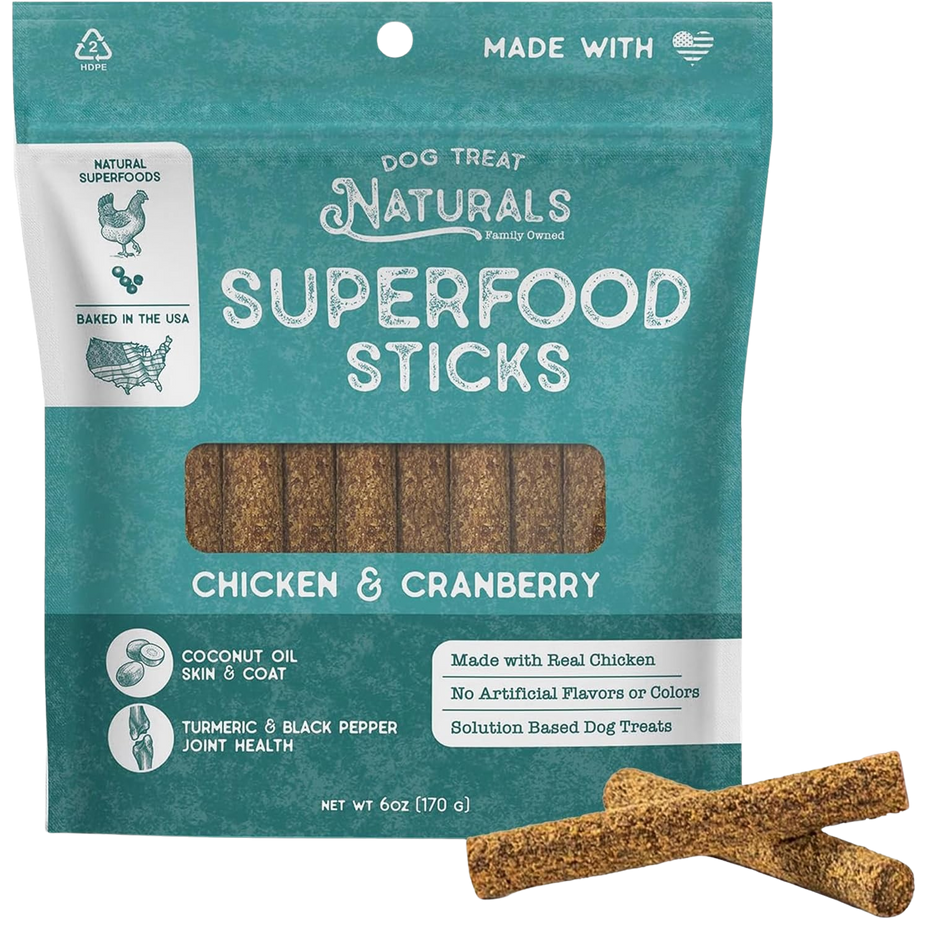 Chicken & Cranberry Superfood Dog Sticks