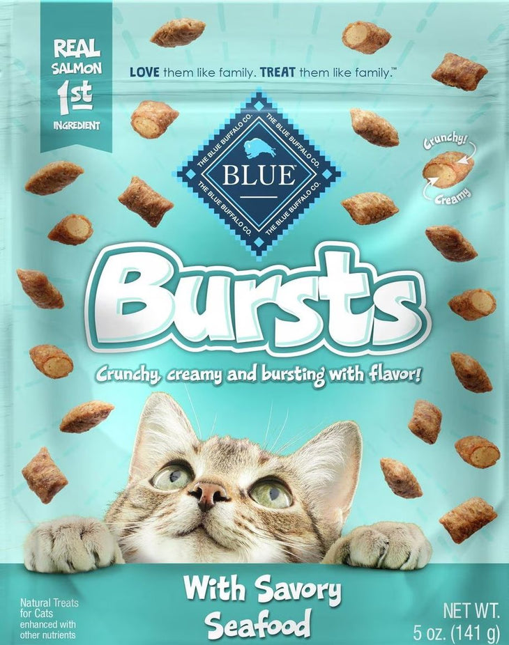 Bursts with Savory Seafood Cat Treats (6 Pack)