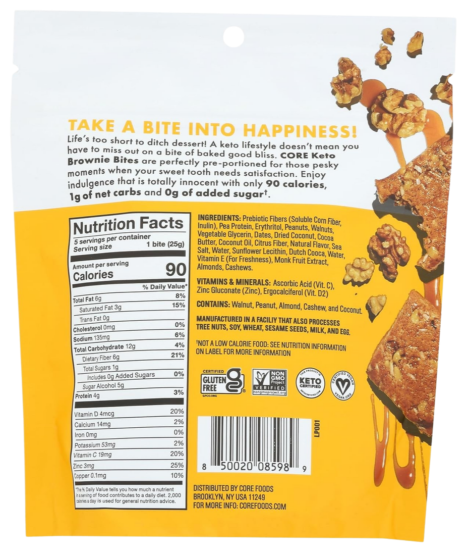 Caramel Walnut Blondie Keto Brownie Bites