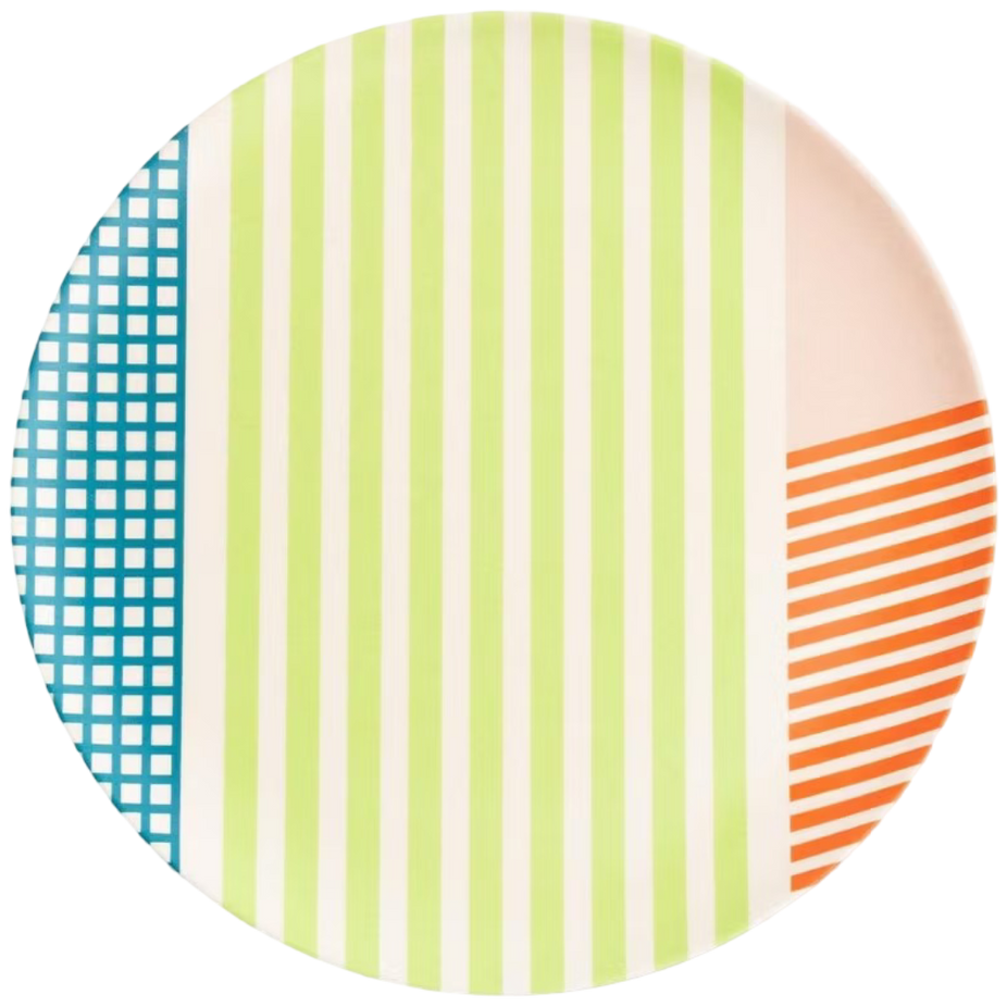 Bamboo Salad Plate Set in Angles (4 CT)