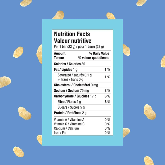 Nutrition Information - Vanilla Crispy Squares