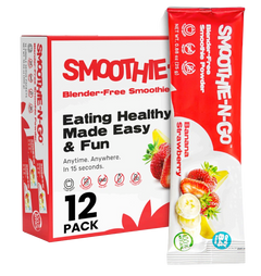 Blender-Free Smoothie Powder Mix - Banana-Strawberry (12 Pack)