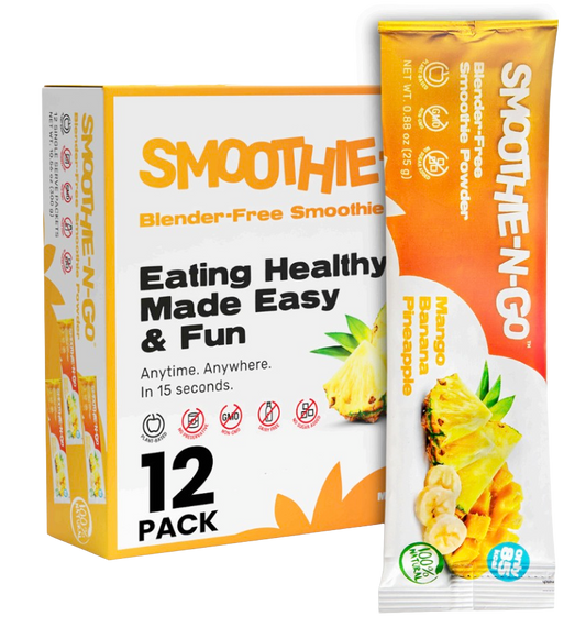 Blender-Free Smoothie Powder Mix - Mango-Banana-Pineapple (12 Pack)