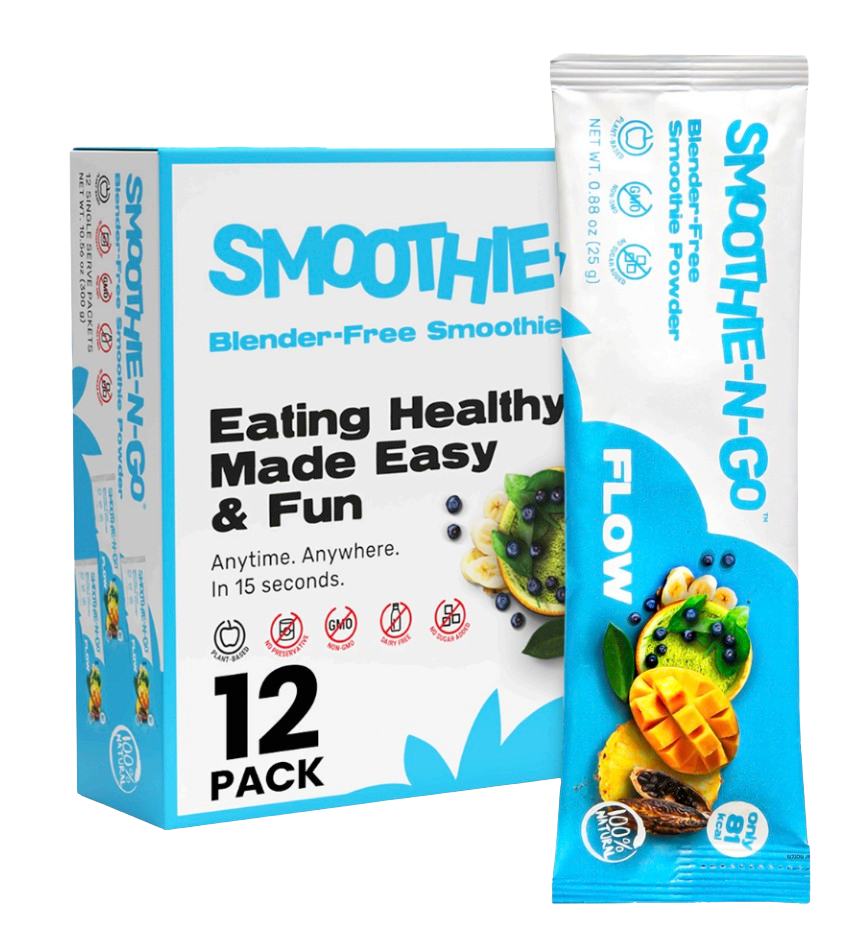 Blender-Free Smoothie Powder Mix - Flow Veggie Superfoods (12 Pack)