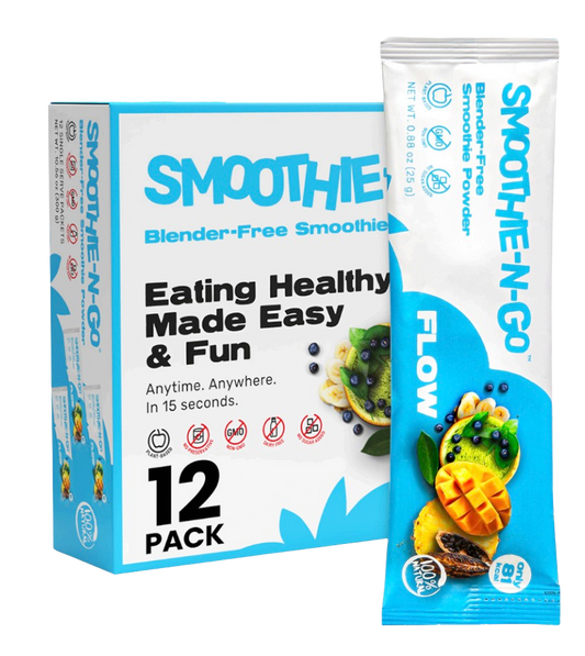 Blender-Free Smoothie Powder Mix - Flow Veggie Superfoods (12 Pack)