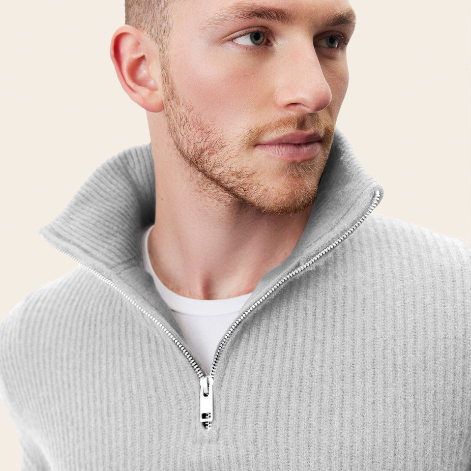 Shane Cashmere Quarter Zip Pullover