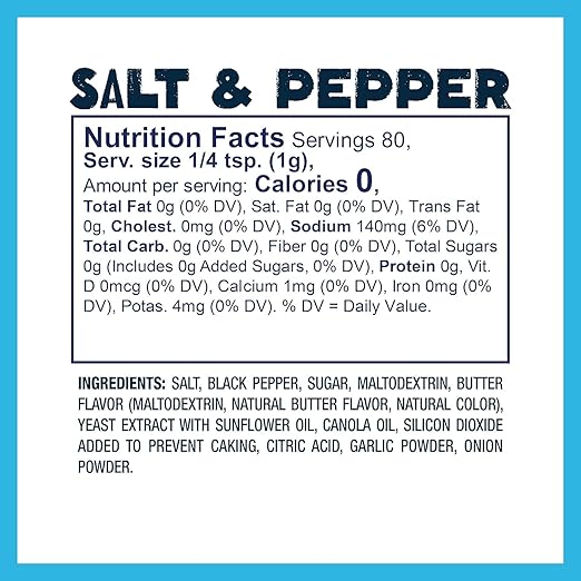Salt & Pepper Popcorn Seasoning