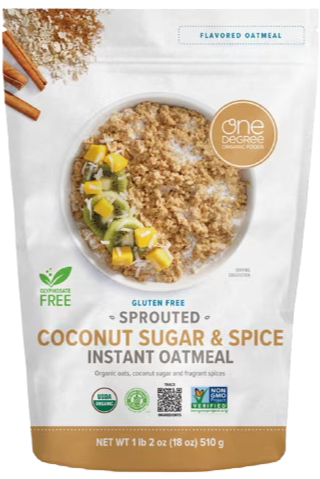 Instant Oatmeal, Sprouted Coconut Sugar & Spice