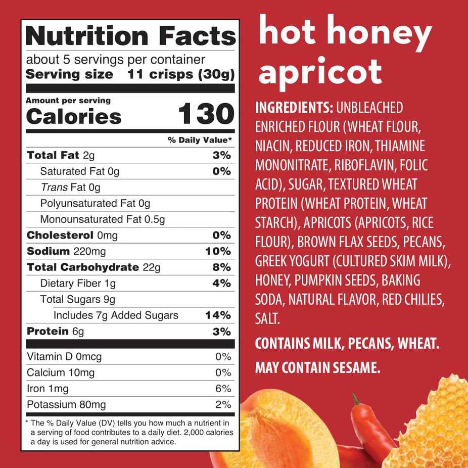 Hot Honey Apricot Fruit & Fire Snack Crisps