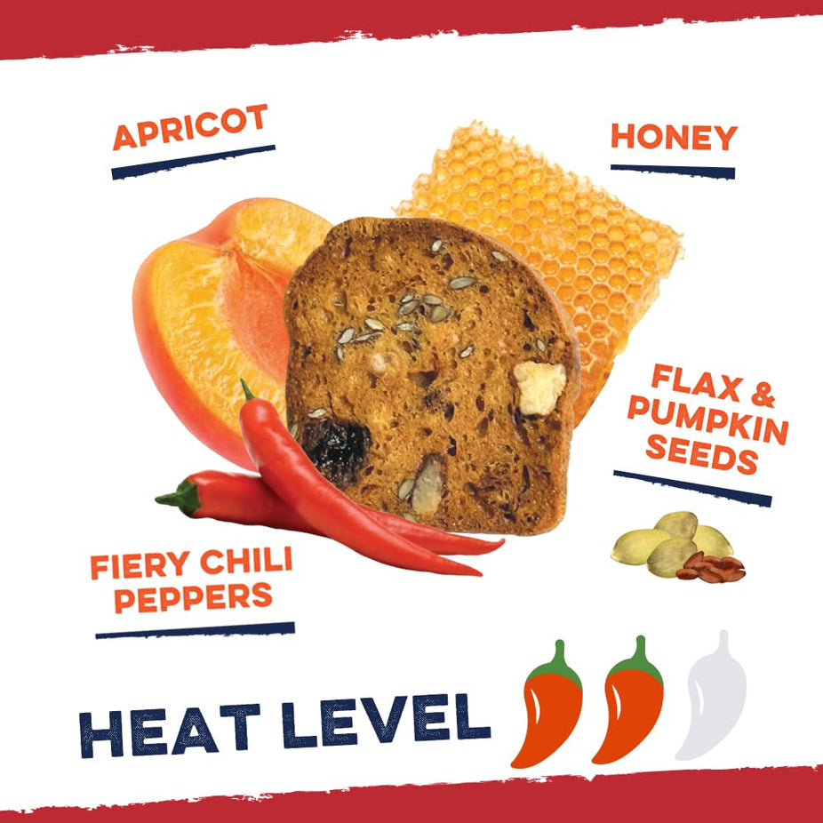 Hot Honey Apricot Fruit & Fire Snack Crisps