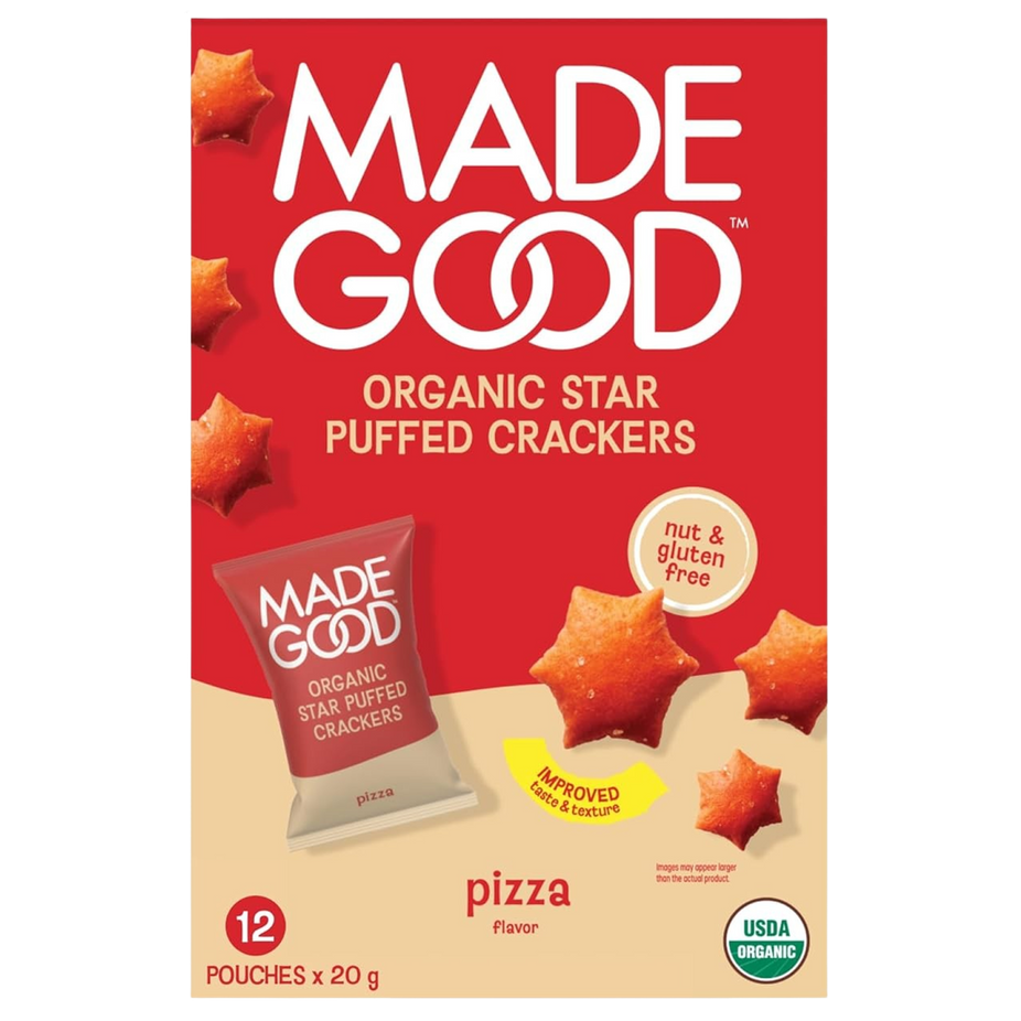 Organic Pizza Star Puffed Crackers (12 CT)