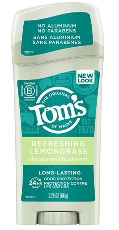 Long-Lasting Aluminum-Free Natural Deodorant for Women, Lemongrass