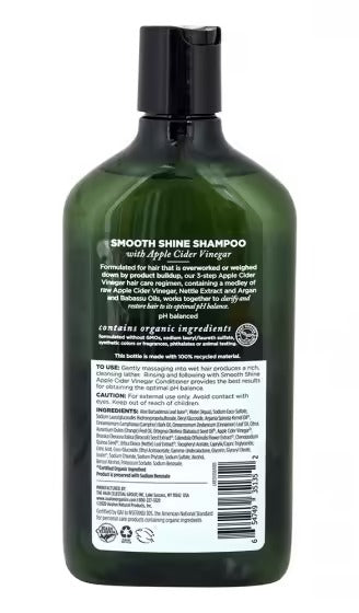 Smooth Shine Apple Cider Vinegar Shampoo