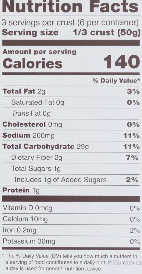 Gluten Free Pizza Crust (2 CT)