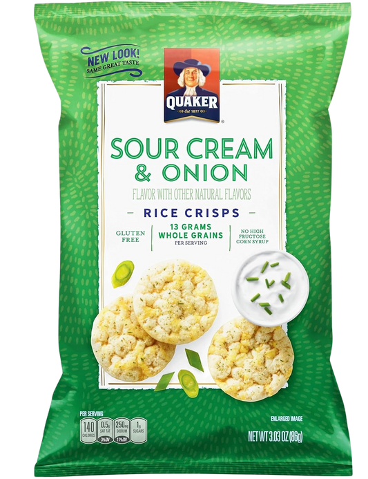 Sour Cream and Onion Rice Crisps