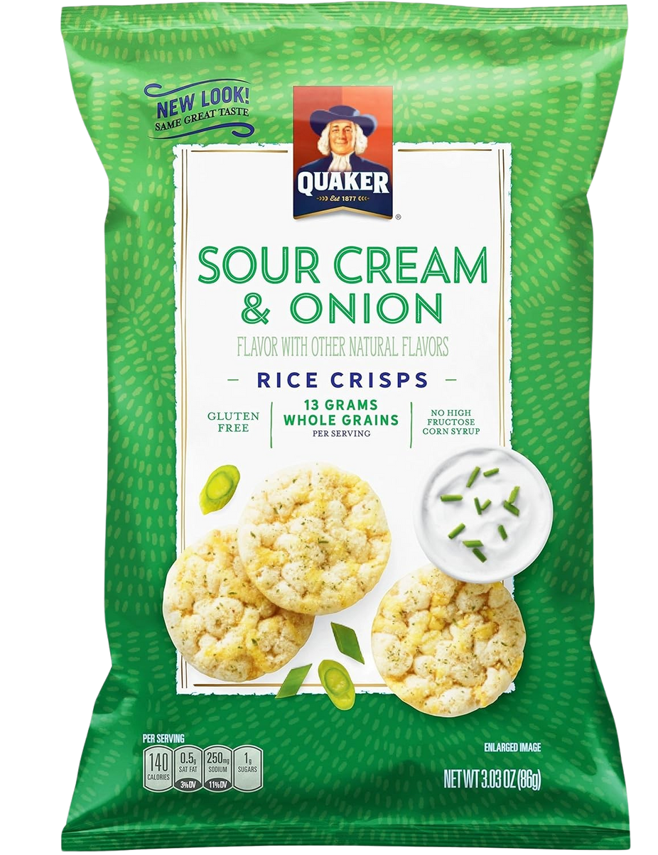 Sour Cream and Onion Rice Crisps
