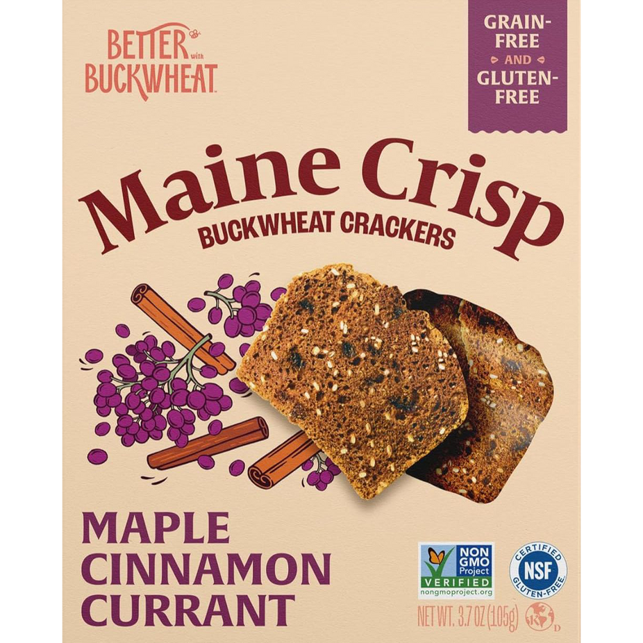 Maple Cinnamon Currant Crackers