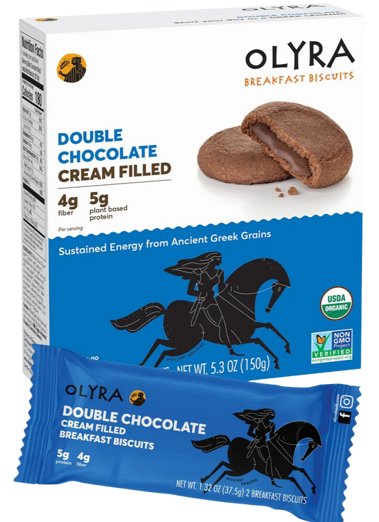 Double Chocolate Filled Breakfast Biscuits (4 PACK)