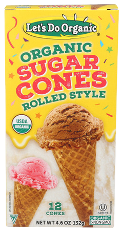 Organic Sugar Cones