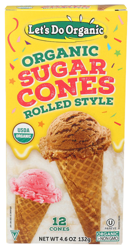 Organic Sugar Cones