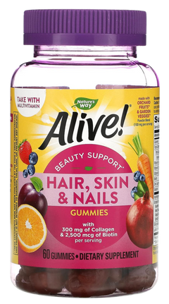 Alive! Premium Hair, Skin & Nails Gummies