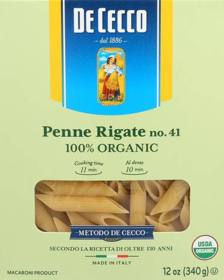 Organic Penne Rigate Pasta
