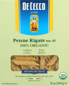Organic Penne Rigate Pasta