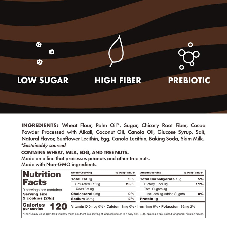 Romeos Dark Choco Fudge Cookies (8 CT)