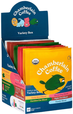 Variety Box Medium Dark Roast Steeped Single Coffee Bags (10 CT)