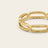 Paperclip Chain 18k Gold Vermeil Ring - Size 4