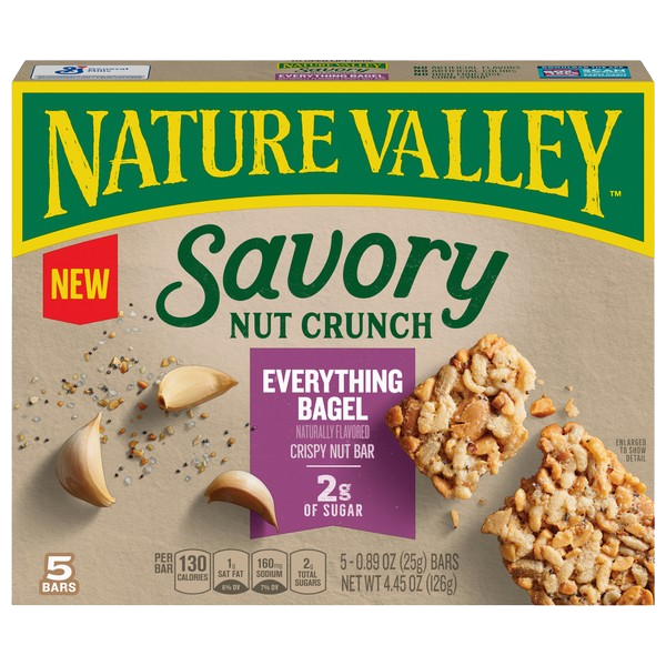 Savory Nut Crunch Bar - Everything Bagel (5CT)