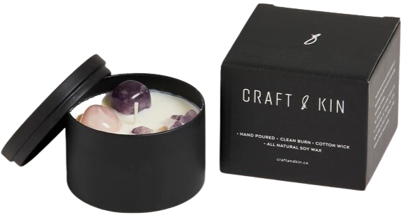 Lavender & Sage - Crystal Candles