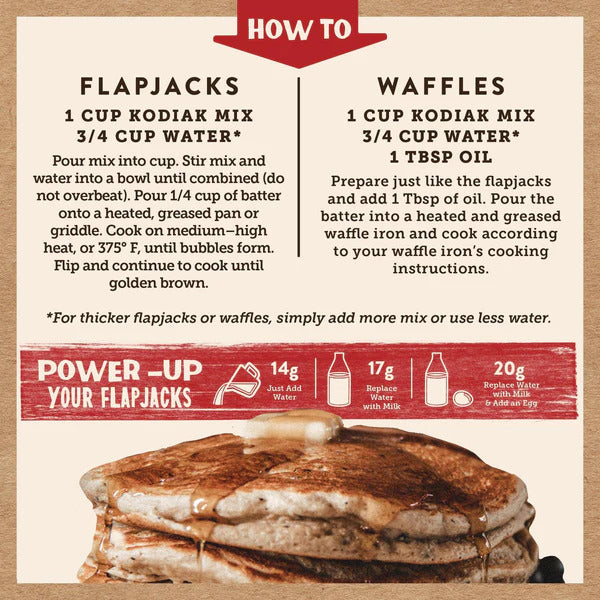 Power Cakes Blueberry Flapjack and Waffle Mix