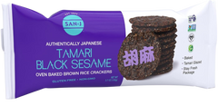Black Sesame Oven Baked Brown Rice Crackers