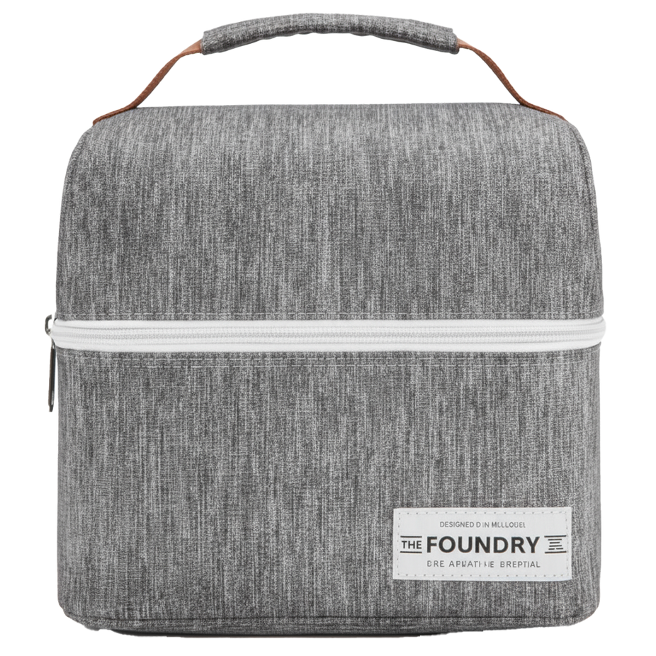 Dexter Lunch Bag - Woven Texture Steel