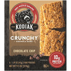 Crunchy Chocolate Chip Protein Granola Bars