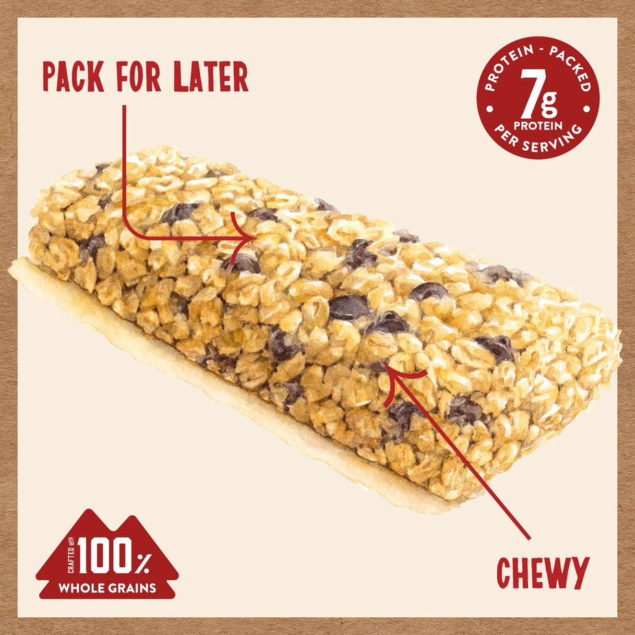 Chocolate Chip Chewy Granola Bars