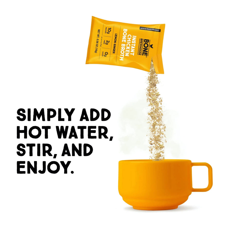 Chicken Lemon Ginger Bone Broth