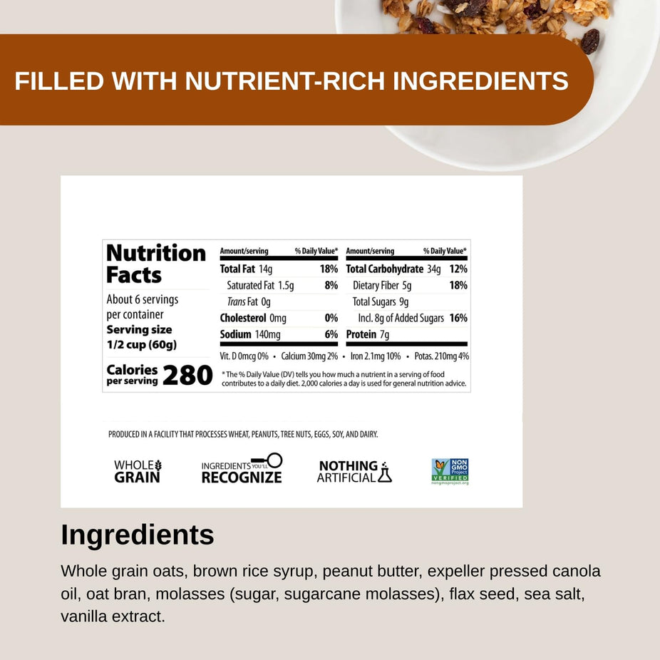 Homestyle Peanut Butter Granola