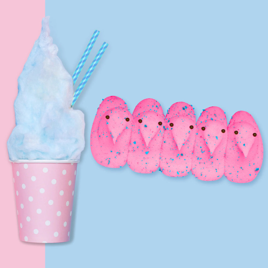 Cotton Candy Flavored Marshmallow Chicks (6 Pack)