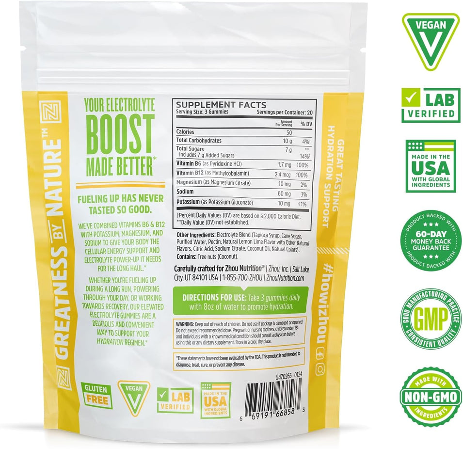 Hydro-Fuel Gummy - Lemon Lime (60 CT)