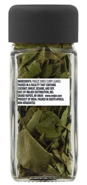Freeze-Dried Curry Leaves