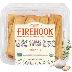 Organic Garlic & Thyme Baked Crackers
